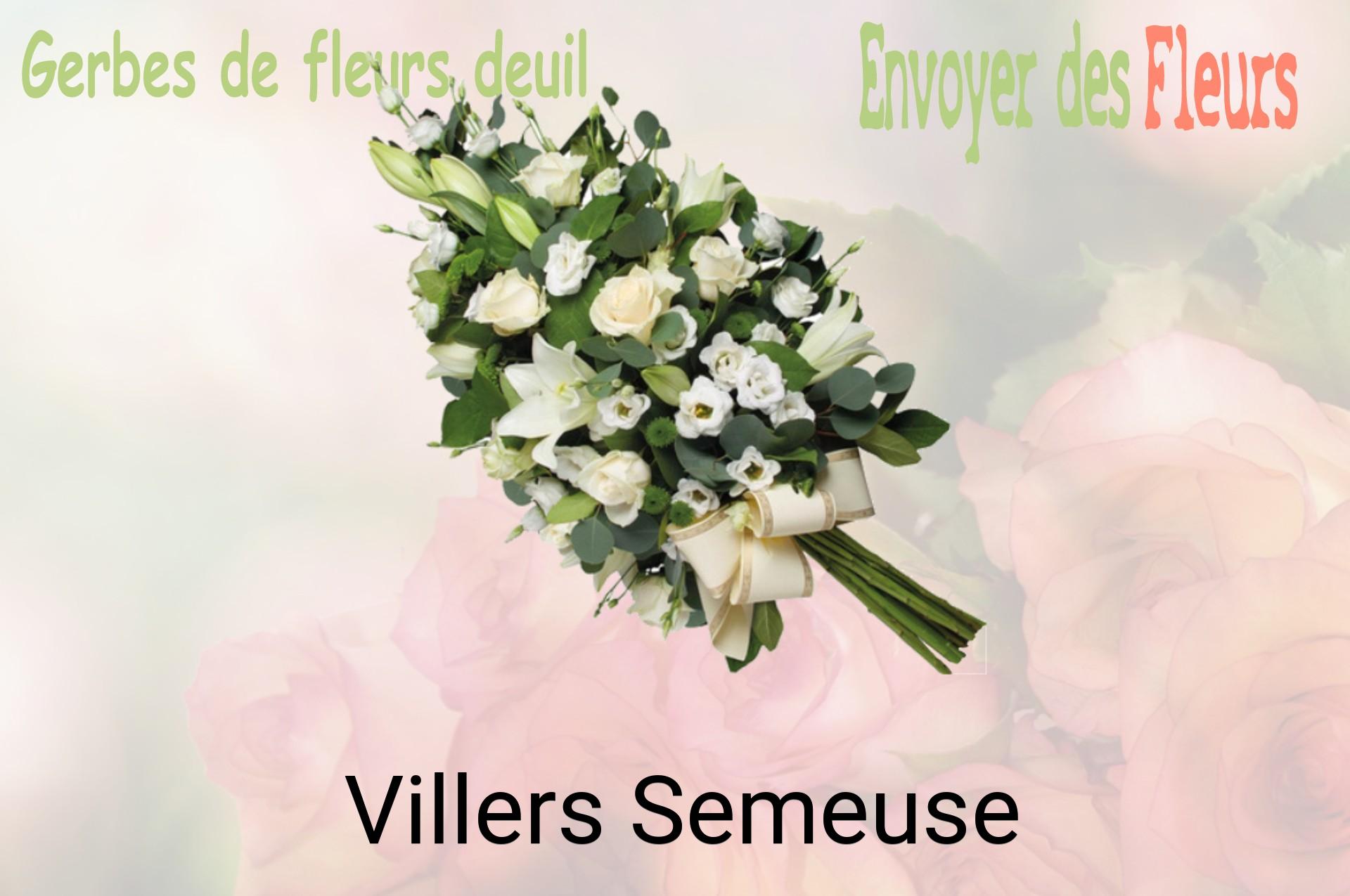 Gerbe de fleurs de deuil livrée à Villers-Semeuse